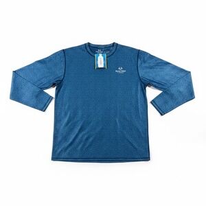 Realtree Fishing Performance Tee Mens 2XL Blue NEW Long Sleeve Downpaddle Mavric